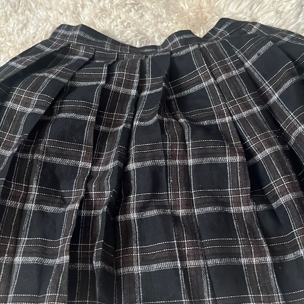 Plaid Dark Patterned Skirt